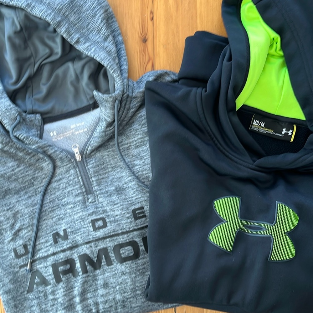 Under Armour Sweatshirts, Sz Med, Gray and Black